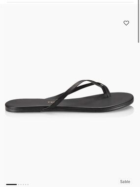 Tkees Riley Vegan Sandal Flip Flop Thong in Matte black 39/8US used nice